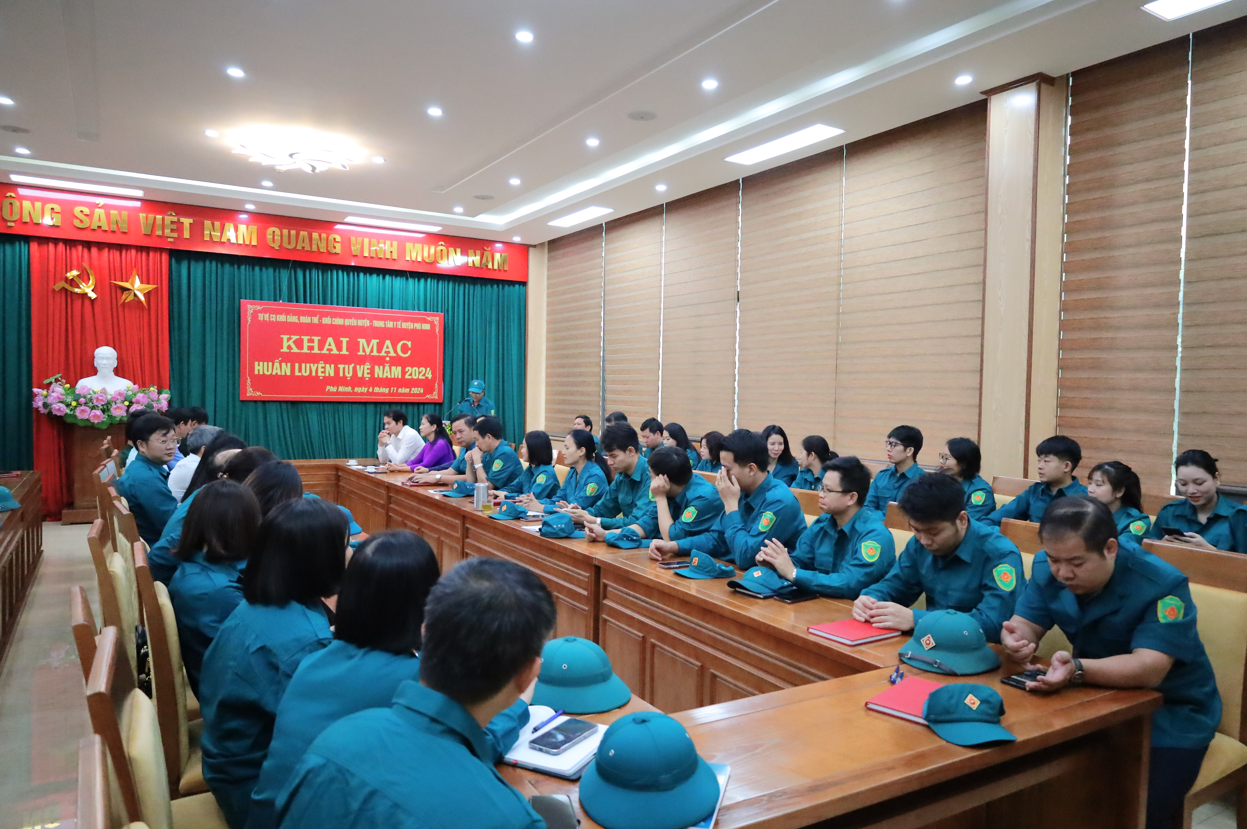 Phù Ninh: Khai mạc huấn luyện Lực lượng Tự vệ năm 2024