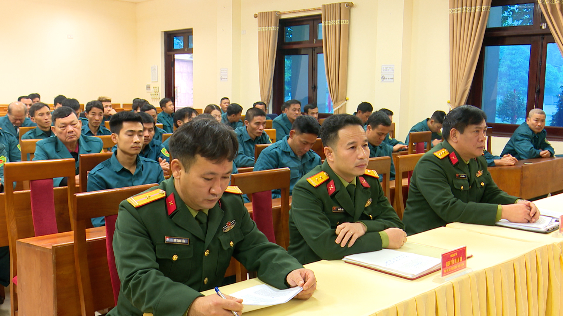 Ban CHQS huyện Phù Ninh khai mạc Lớp tập huấn cán bộ DQTV năm 2025