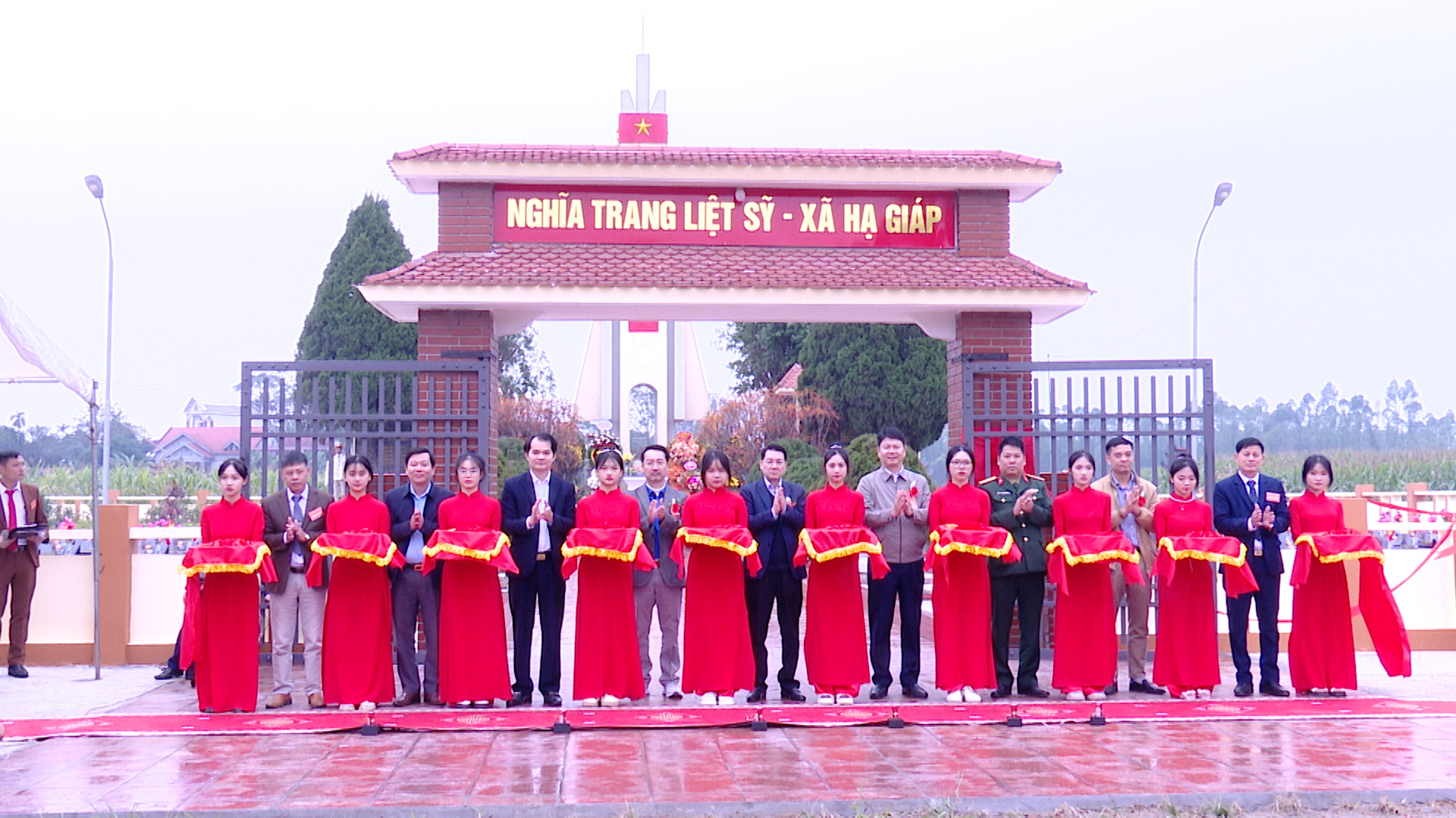 Khánh thành công trình tôn tạo Nghĩa trang liệt sỹ xã Hạ Giáp