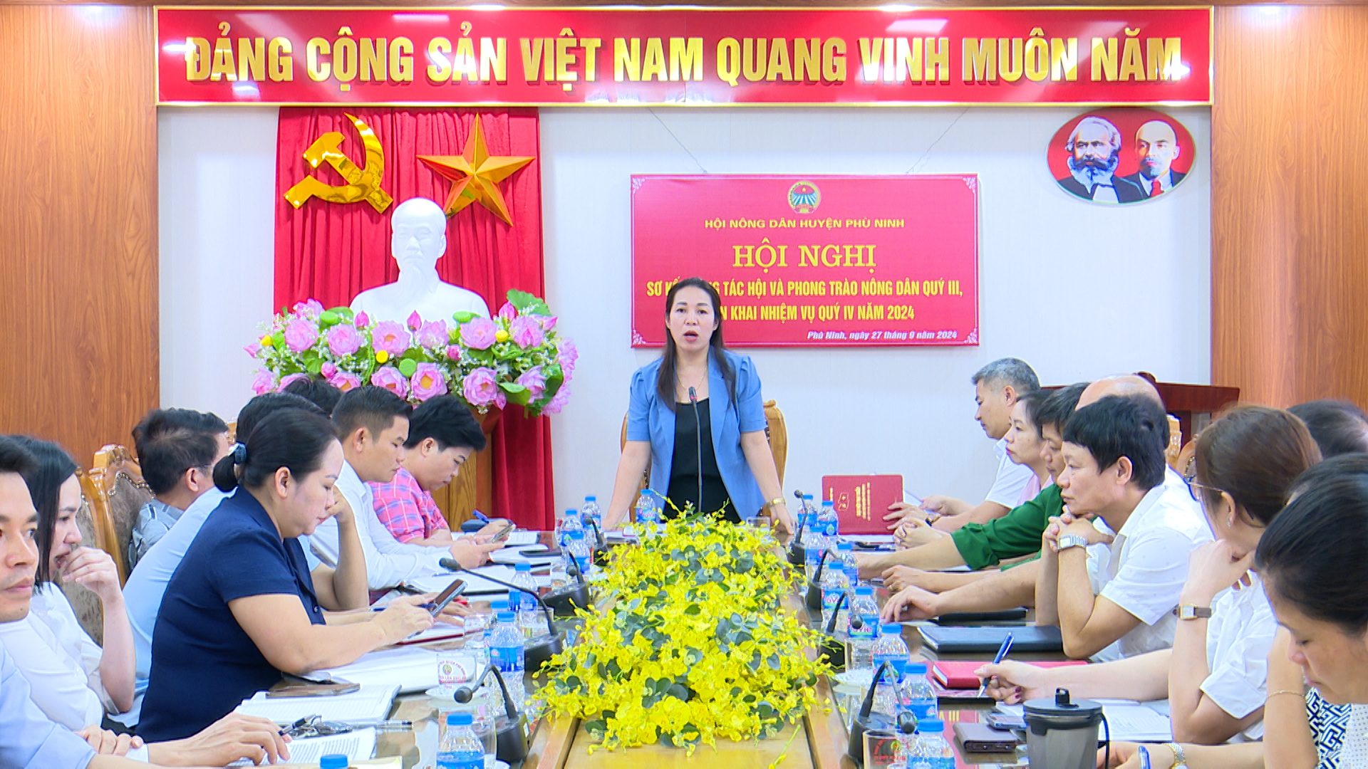 Hội Nông dân huyện Phù Ninh sơ kết công tác 9 tháng năm 2024 và Sơ kết 5 năm thực hiện Nghị quyết số 04,05,06 của Ban Chấp hành Trung ương Hội Nông dân Việt Nam.