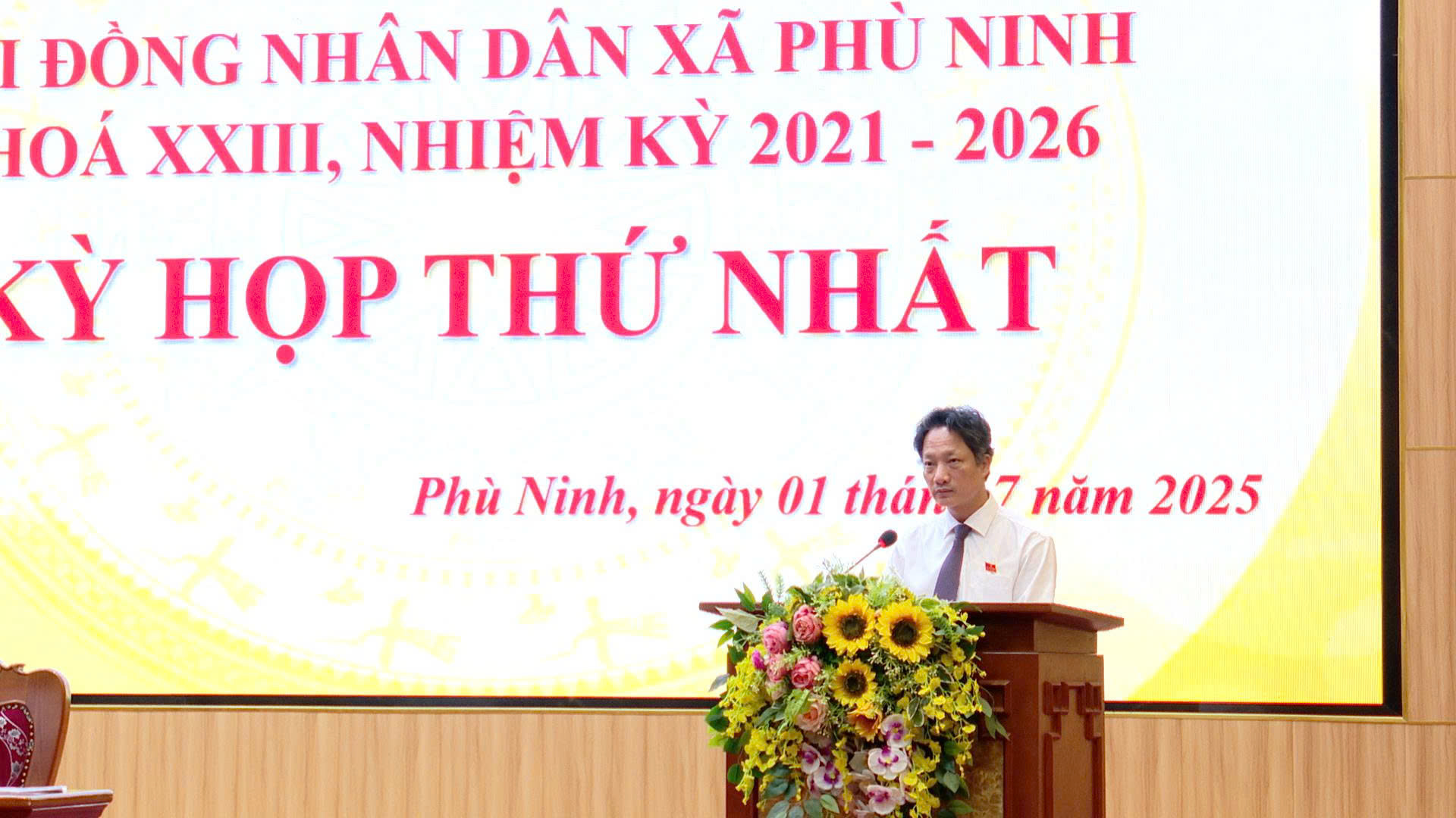 HĐND XÃ PHÙ NINH KHOÁ XXIII TỔ CHỨC THÀNH CÔNG KỲ HỌP THỨ NHẤT, NHIỆM KỲ 2021-2026