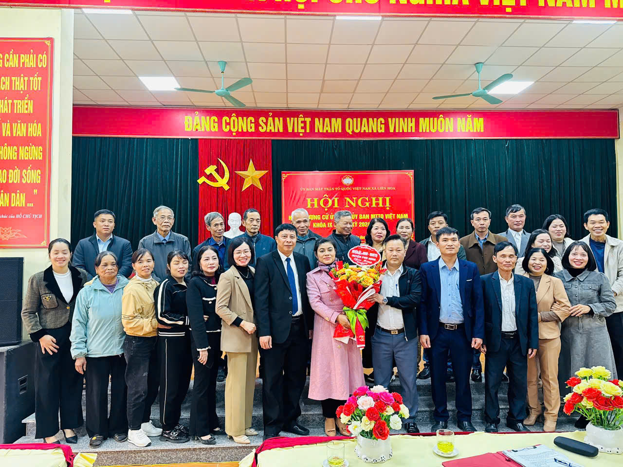 UBMTTQ xã Liên Hoa tổ chức hội nghị hiệp thương cử Ủy viên UBMTTQ khóa IX, nhiệm kỳ 2024 - 2026