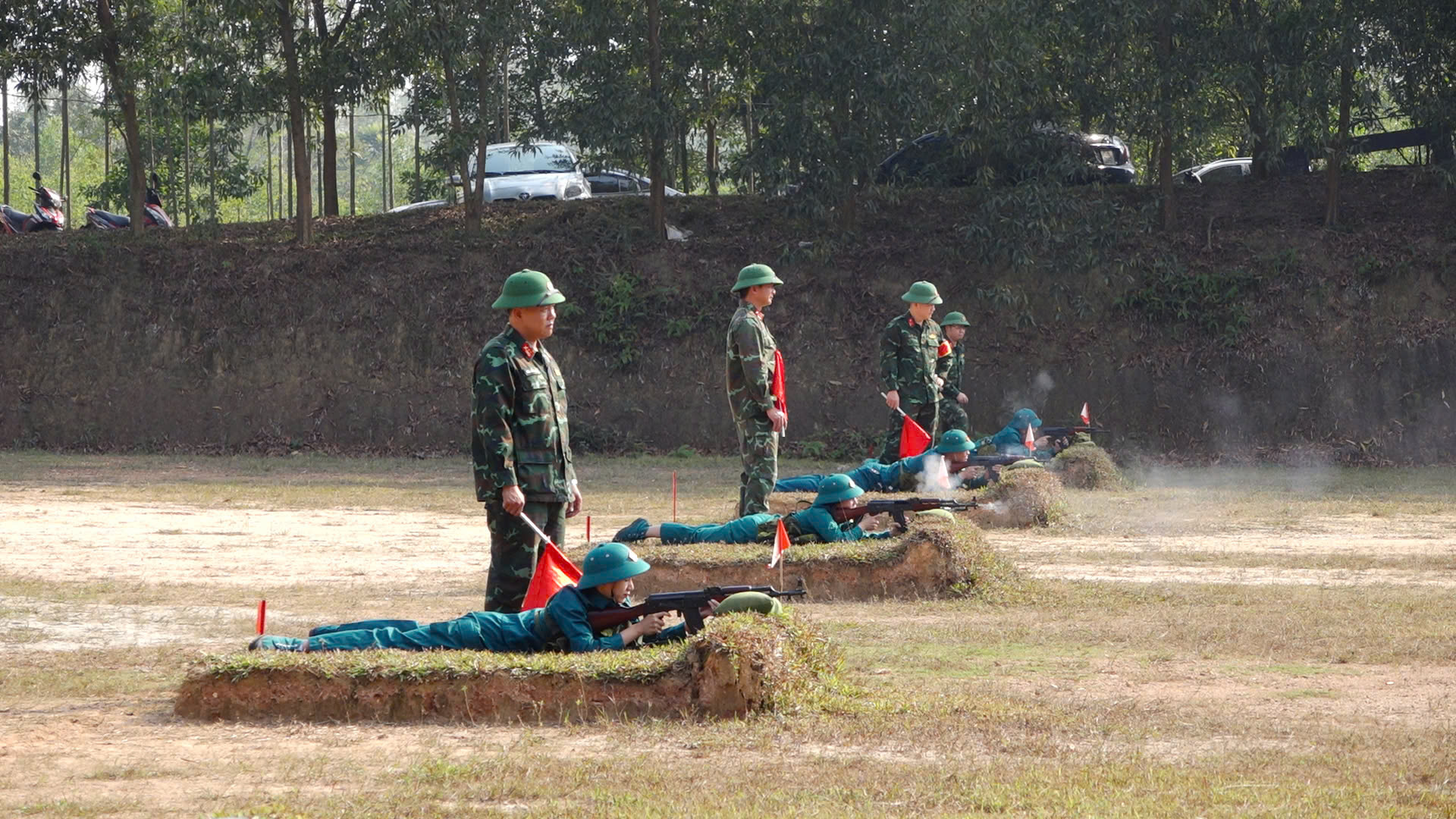 Phù Ninh: Kiểm tra bắn đạn thật cho lực lượng dân quân tự vệ khối cơ quan