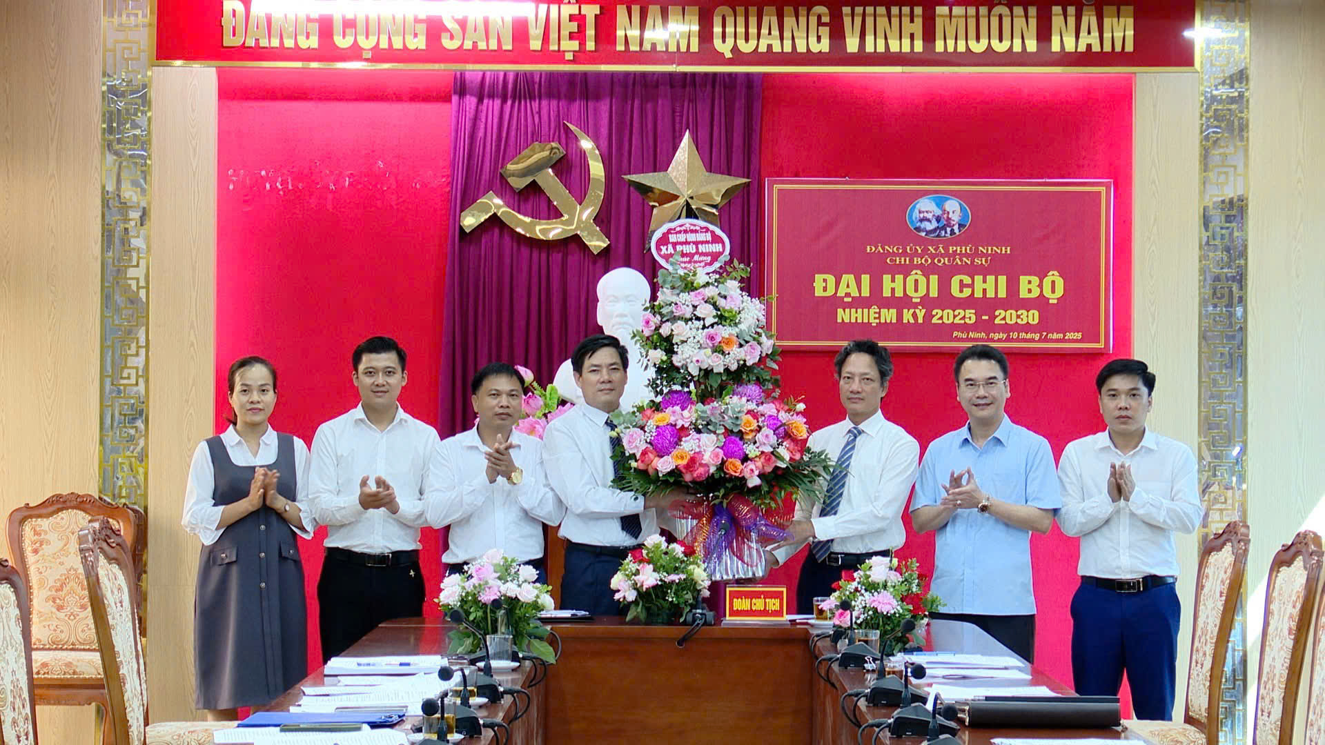 ĐẠI HỘI CHI BỘ QUÂN SỰ XÃ PHÙ NINH, NHIỆM KỲ 2025 – 2030