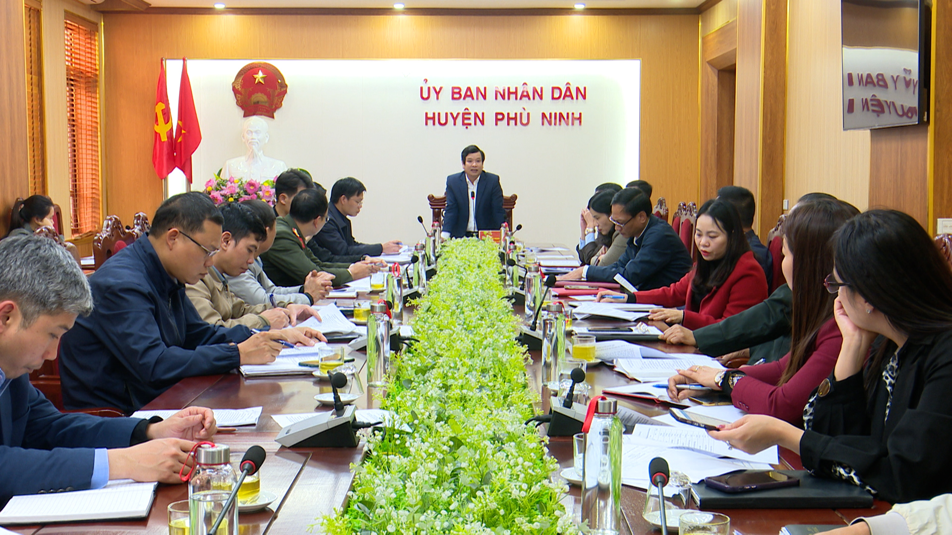 Phù Ninh: Hội nghị nghe phương án đảm bảo an ninh trật tự thi công dự án: Cải tạo, gia cố và nâng cấp đường Âu Cơ