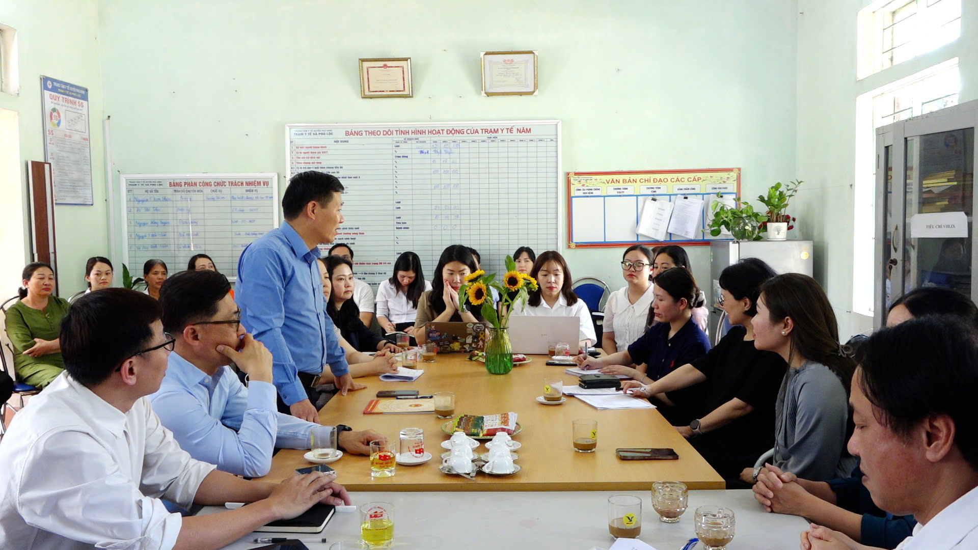 ĐOÀN CÔNG TÁC CỦA TỔ CHỨC GPI (HÀN QUỐC) ĐẾN THĂM, KHẢO SÁT VÀ LÀM VIỆC TẠI TRẠM Y TẾ XÃ PHÚ LỘC