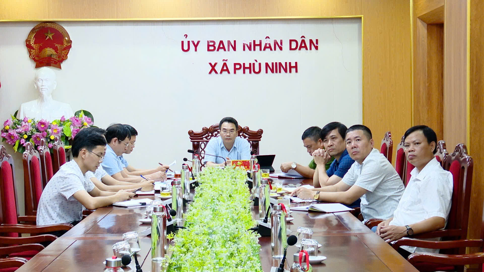 PHÙ NINH THAM DỰ HỘI NGHỊ TRỰC TUYẾN GPMB DỰ ÁN ĐƯỜNG SẮT CAO TỐC LÀO CAI – HÀ NỘI – HẢI PHÒNG